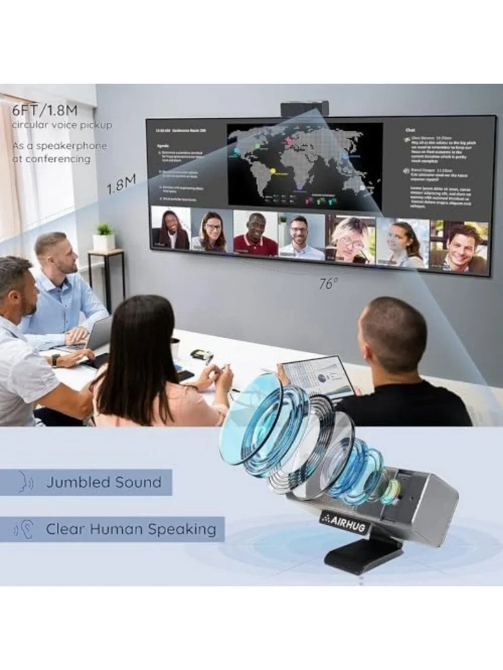 3 in 1 1080P Webcam with Built-in Microphone & Speaker for Streaming & Video